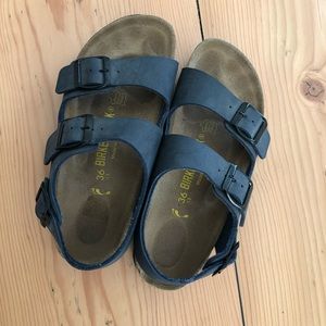 Birkenstock Navy Sandal w/ back strap
